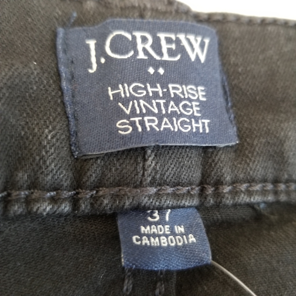 J Crew High Rise Vintage Straight Cut Hem Jeans Size 37 NWT - Picture 8 of 8